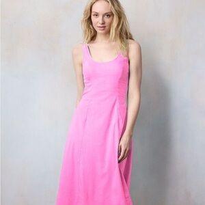 LC Lauren Conrad Pink Midi Dress
